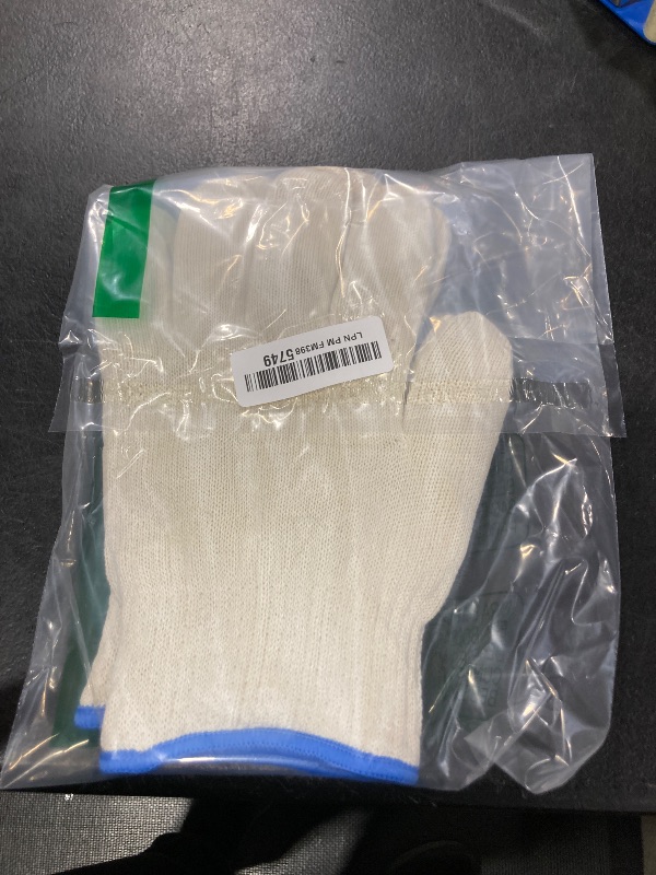 Photo 1 of 2 Pairs Heat Resistant Gloves for Grilling - 9.45 Inch Durable Aramid Oven Gloves with Fingers - Full Hand Protection, Functionality, Easy to Use, Multipurpose for Baking, Roasting, Frying, and More