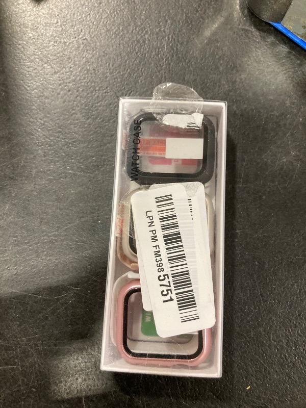 Photo 1 of 6-Pack Case Compatible with Apple Watch 40mm Series SE 3(2025)/SE 2/SE/6/5/4 with Tempered Glass Screen Protector, QCKANLJ Ultra-Thin Hard PC Full Protective Face Cover Bumper for iWatch 40 mm