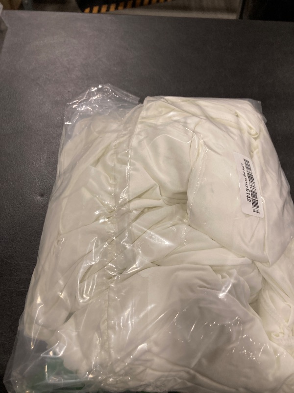 Photo 1 of 10ft×12ft Ivory Backdrop Curtain for Wedding Parties, 2 Panels Wrinkle Free Polyester Photo Backdrop Drapes Back Drop Cloth for Birthday Photography Background