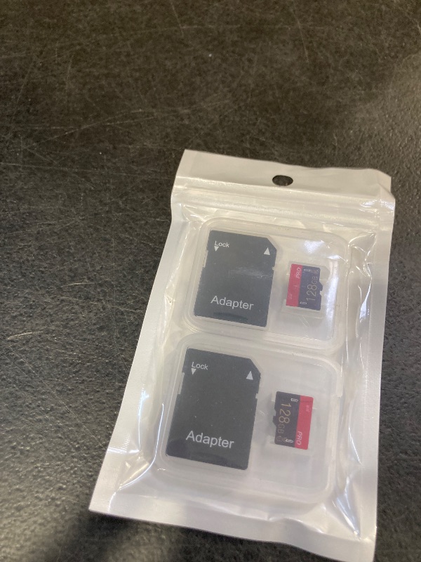 Photo 1 of 2 Pack Micro Memory Card 128GB Class 10 with Adapter High Speed Memory Card for Tablet,Drone