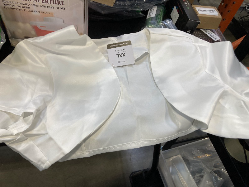 Photo 1 of  Girl's Open Front Short Sleeve Beach Coverup Tops White 12Y