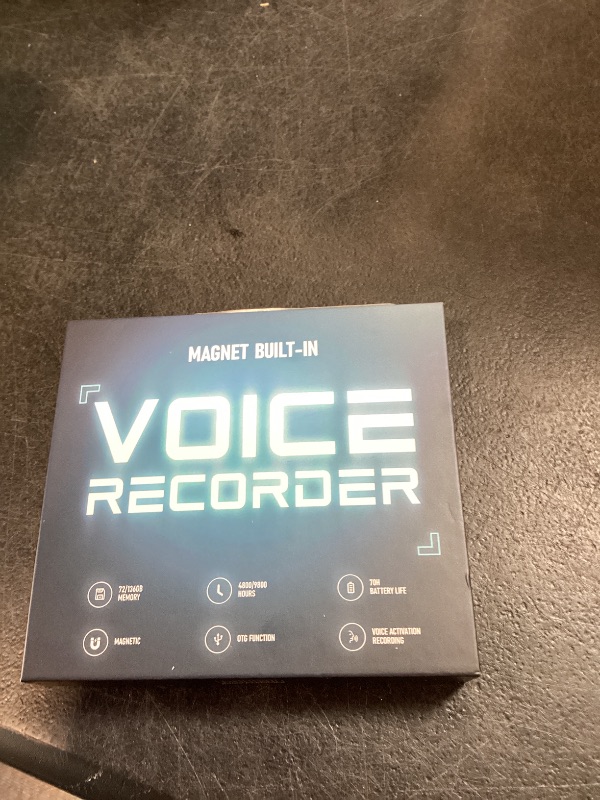 Photo 1 of 136GB Natesukii Magnetic Voice Activated Recorder - 9800Hrs Recording Device with Al-Intelligent Triple Noise Reduction Portable Dictaphone Digital Voice Recorder with Playback for Lecture Meeting