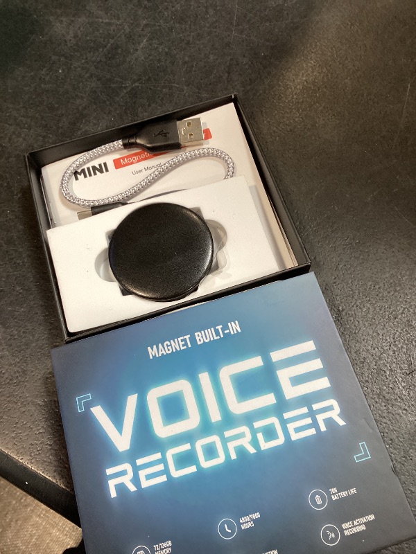 Photo 1 of 136GB Natesukii Magnetic Voice Activated Recorder - 9800Hrs Recording Device with Al-Intelligent Triple Noise Reduction Portable Dictaphone Digital Voice Recorder with Playback for Lecture Meeting