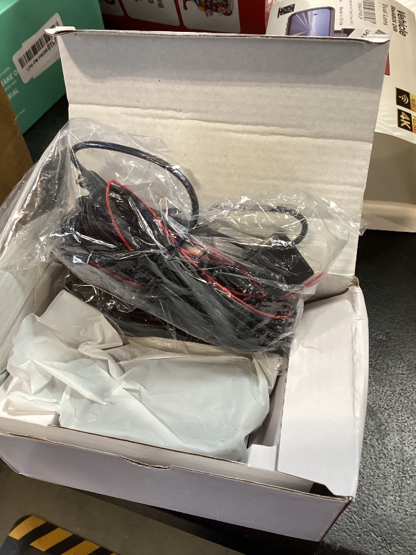 Photo 1 of 3 Channel 4K Dash Cam with 5GHz WiFi & APP Control, 4K+1080P+1440P Dash Cam Front and Rear Inside with 64GB Card, Dash Camera for Cars with Night Vision, Loop Recording, 24H Parking Mode, G-Sensor