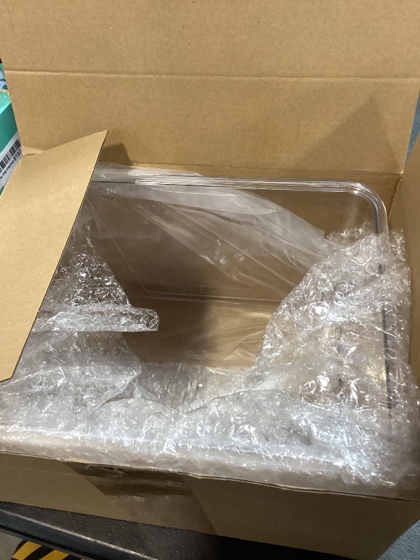 Photo 1 of Geelin 1.5 Gallon Plastic Fish Tank Large Bowl Shatterproof with Crystal Clear Clarity for Terrarium, Flower Vase Centerpiece Gift for Fish Lovers(Square)