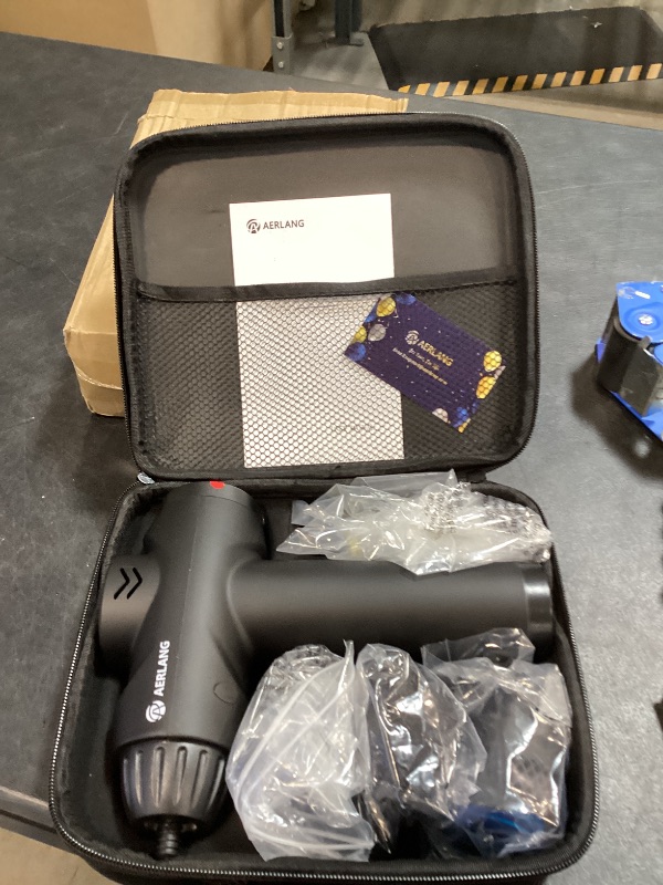 Photo 1 of AERLANG Massage Gun with Heat and Cold,Deep Tissue Massage Gun, Back and Neck Massager for Pain Relief,Muscle Percussion Massager,Handheld Messager with 7Heads&Silent Birthday Gifts for him