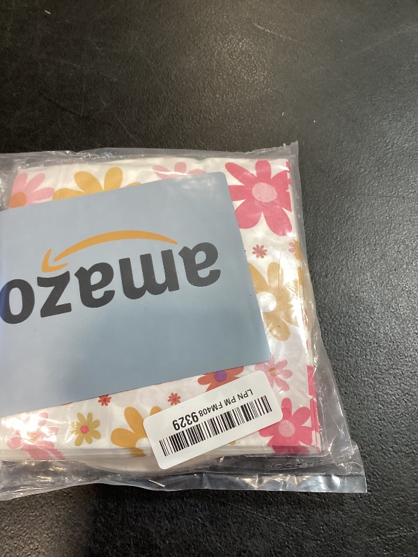 Photo 1 of 40PCS Daisy Birthday Party Decorations Flower Paper Plates and Napkins Disposable Party Tableware Set for Boho Hippie Groovy Retro Themed Birthday Baby Shower Party Decorations Favor