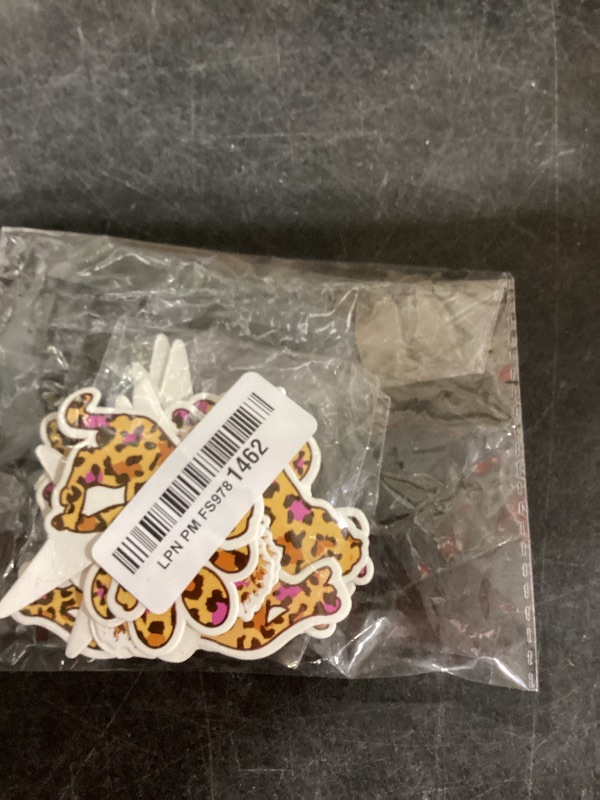 Photo 1 of 48Pcs Leopard Print Heart Cupcake Toppers for Leopard Cheetah Party Decorations Animal Heart Print Cake Wild Baby Shower Birthday Decorations