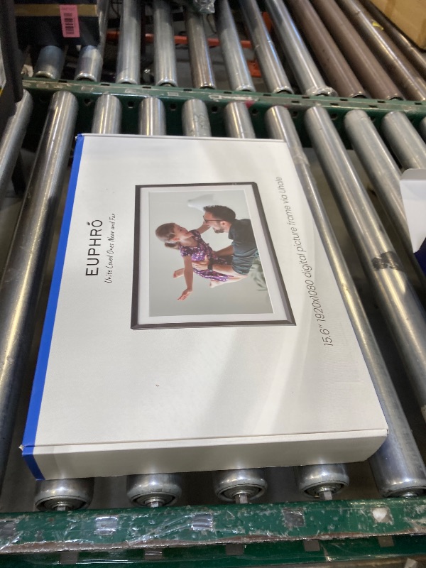 Photo 1 of Euphro 15.6'' Digital Picture Frame with 1920x1080 IPS Touch Screen, Smart Digital Photo Frame with 32GB Storage, Easy Setup to Share Photos/Videos via Free App
