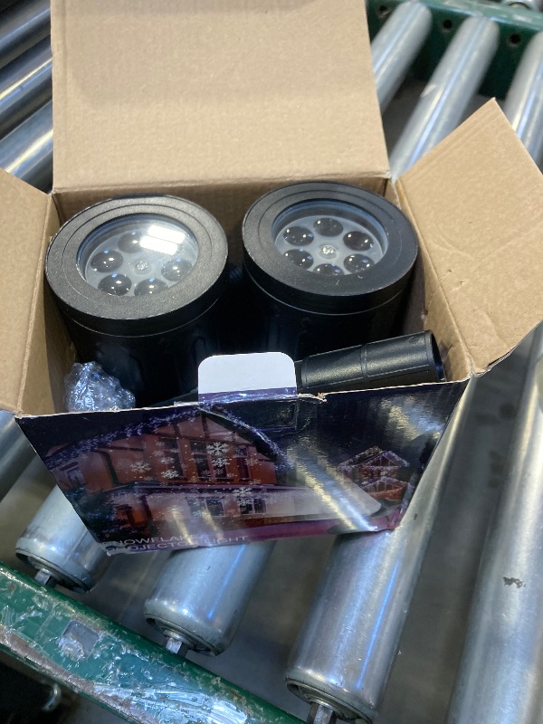 Photo 1 of afzdby Christmas Snowflake Projector Lights Outdoor,Timer Setting Double Head Snowfall Led Lights Waterproof,Landscape Decorative Lighting Projection Lamp for Xmas Holiday Wedding Indoor Garden Patio