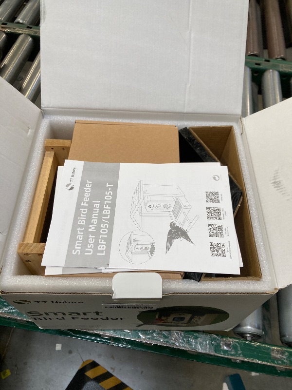 Photo 1 of TT Nature Bird Feeder with Camera, Upgraded 1.5L Smart Bird Feeder with AI Identify for 10000+, Auto Capture & Real-time Notifications, Ideal Gift for Christmas (Wooden Roof)