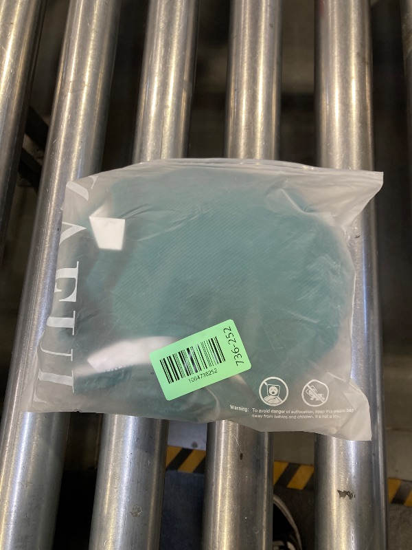 Photo 1 of AI'MAGE Women Ribbed Bikini Sets Sporty Swimsuits Scoop Neck Two Piece Bathing Suits High Cut Bikini Peacock Blue size small