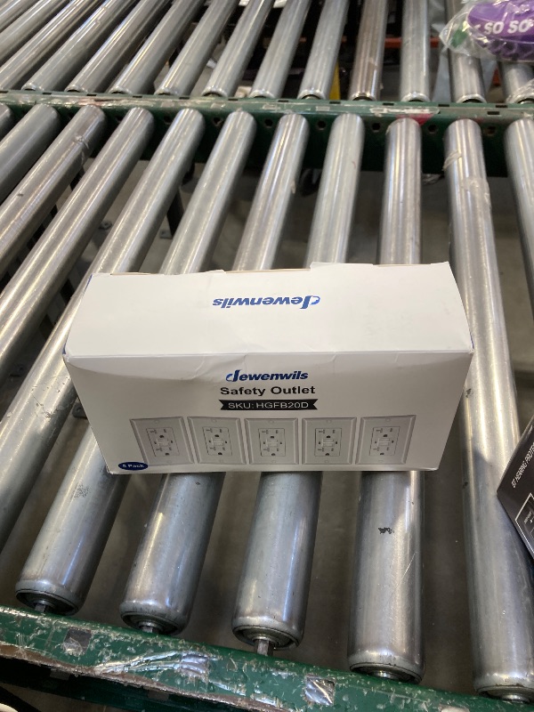 Photo 1 of DEWENWILS 5-Pack GFCI Outlet 20Amp, Outdoor Weather-Resistant(WR), Tamper-Resistant(TR), UL Listed, Gfi Self-Test, LED Indicator, Wallplate Included with Thinner Design, White