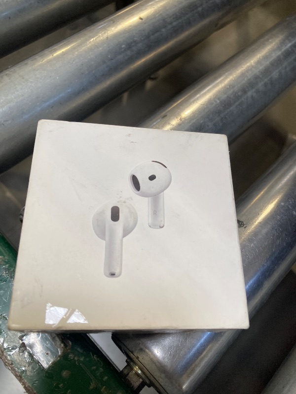 Photo 1 of Apple AirPods 4 Wireless Earbuds, Bluetooth Headphones, with Active Noise Cancellation, Adaptive, Transparency Mode, Personalized Spatial Audio, USB-C Charging Case, Wireless Charging, H2 Chip