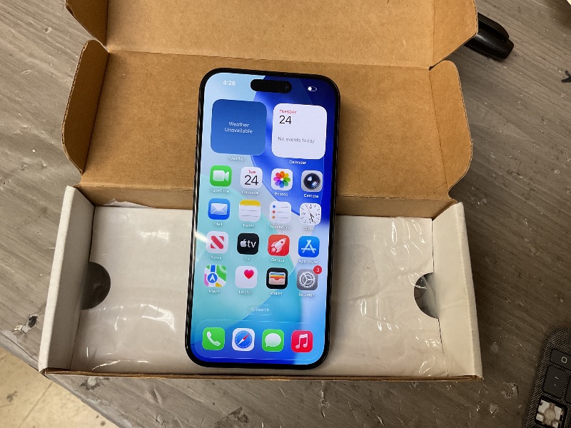 Photo 1 of Apple iPhone 15 Pro, 256GB, Blue Titanium - Unlocked (Renewed)