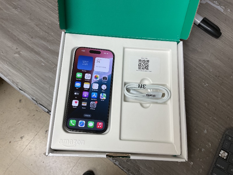 Photo 1 of Apple iPhone 16 Pro, US Version, 128GB, Black Titanium - Unlocked (Renewed Premium)