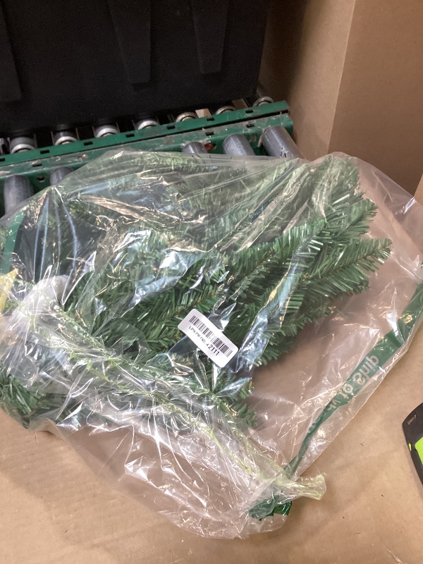 Photo 1 of 3 Ft Green Christmas Tree with Lights, Timer 8 Modes 50 Warm White Lights Battery Operated Small Artifical Full Christmas Tree for Tabletop Home Office Indoor Outdoor Xmas Holiday Party Decorations