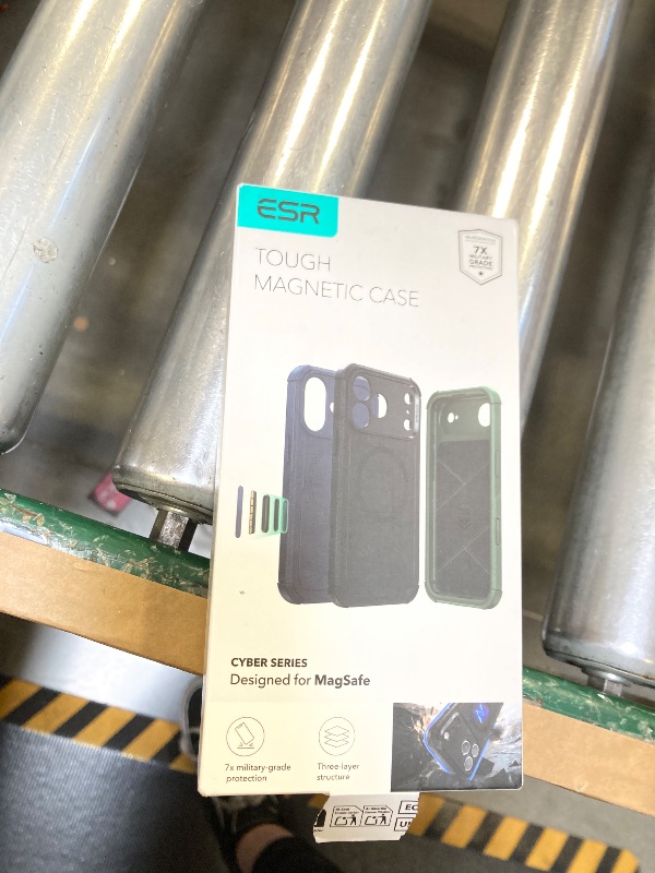 Photo 1 of ESR for iPhone 17 Pro Case, 7X Military-Grade Drop Protection, Shock-Absorbing Rugged Cover with Camera Control Button, MagSafe Accessories Compatible, Cyber Series, Olive Green