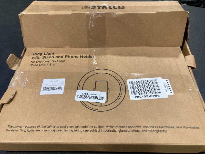 Photo 1 of STALLY 13.3" Ring Light with Stand, Music Mode, 75" Tall with 3 Phone Holder, 3 CCT Modes & 48 RGB Color Modes, Ring Light Tripod for iPhone with Wireless Remote, Great for Photograph/Makeup/TikTok