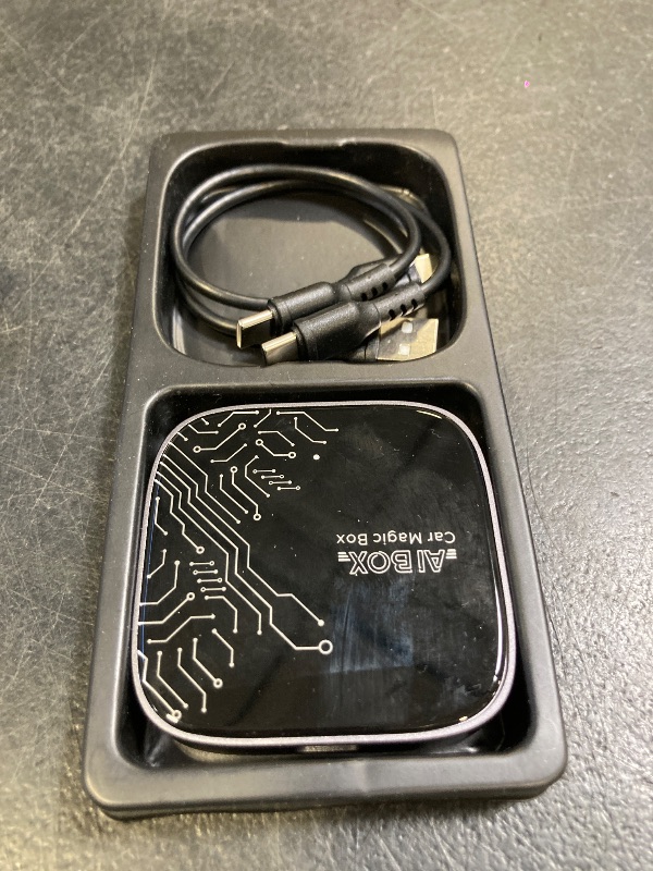 Photo 1 of 4-in-1 Wireless CarPlay Adapter for Streaming Netflix/YouTube/TikTok/TF Card, 2025 Magic Video AI Box & Android Auto Dongle [Dual Band WiFi, Bluetooth 5.3] Plug & Play, Fits for OEM Wired CarPlay Cars