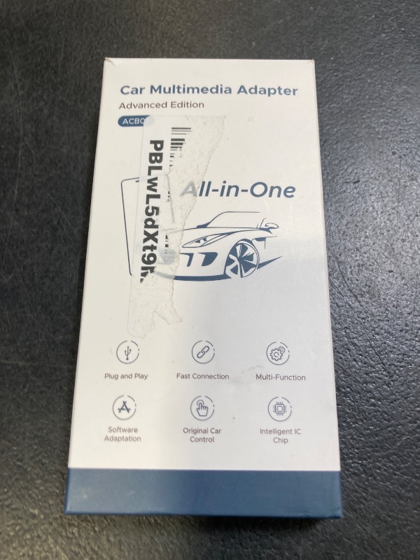 Photo 1 of 4-in-1 Wireless CarPlay Adapter for Streaming Netflix/YouTube/TikTok/TF Card, 2025 Magic Video AI Box & Android Auto Dongle [Dual Band WiFi, Bluetooth 5.3] Plug & Play, Fits for OEM Wired CarPlay Cars