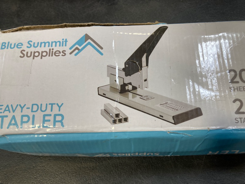 Photo 1 of Blue Summit Supplies Heavy Duty Stapler, 200 Sheet Capacity, 2000 Staples Included, Tan