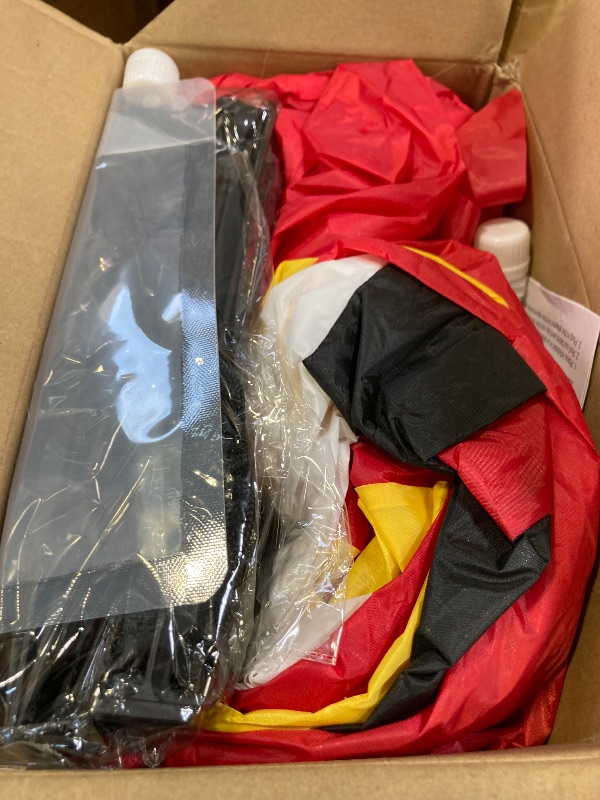 Photo 1 of 12FT Giant Christmas Inflatables Arch Outdoor Decorations Xmas Tree Santa Claus Snowman Blow Up Yard Decorations with Built-in LED Lights for Garden Lawn Outdoor Yard Winter Holiday