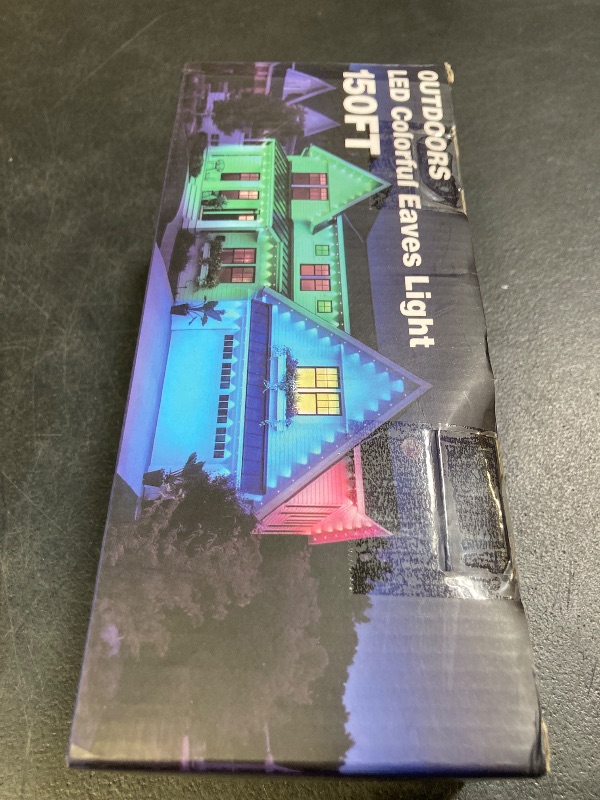 Photo 1 of 150FT Permanent Outdoor RGB Lights - Waterproof Smart LED Eaves Lights with App/Remote Control, Music Sync & DIY Scenes, Perfect for Christmas, Halloween, Parties & Daily Decor, Ideal for House Roof