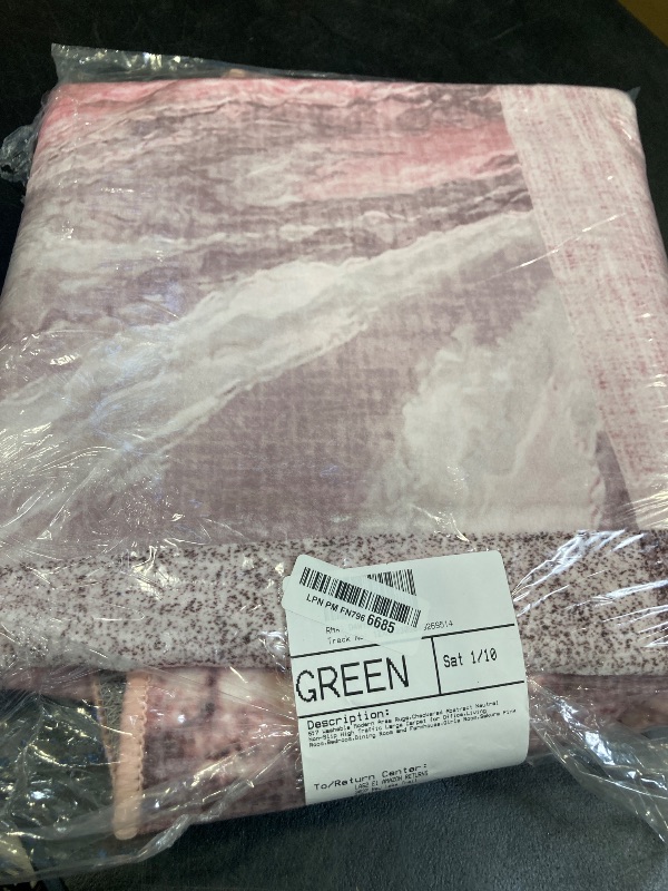 Photo 1 of 5×7 Washable Modern Area Rugs,Checkered Abstract Neutral Non-Slip High Traffic Large Carpet for Office,Living Room,Bedroom,Dining Room and Farmhouse,Girls Room,Sakura Pink