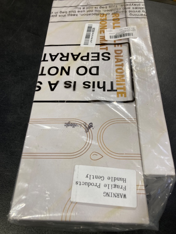 Photo 1 of Acellegic 2 Pcs Stone Dish Drying Mats for Kitchen Counter, 24"x16" Water Absorbing Dish Drying Mat with Faucet Mat for Kitchen Sink Non-Slip and Foldable for Dishes Bottles Cups(Dark Gray)