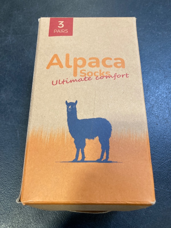 Photo 1 of Heat equation Alpaca Socks for Men and Women, Heavyweight Thermal Thick Warm Alpaca Wool Boot Sock for Hunting, Hiking, Moisture Wicking L Black