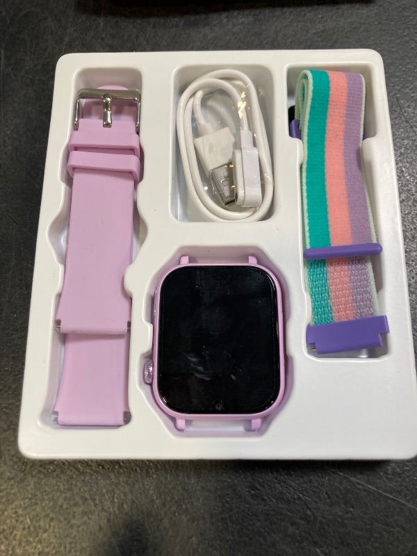 Photo 1 of 4G Kids Smart Watch GPS Tracker, Smartwatch for Kid with Video Calling, Voice Chat, Class Mode, SOS , Pedometer, Alarm, Games, SIM Card HD Touch Screen Phone Watch Gift for 4-12 Girls Boys, Pink