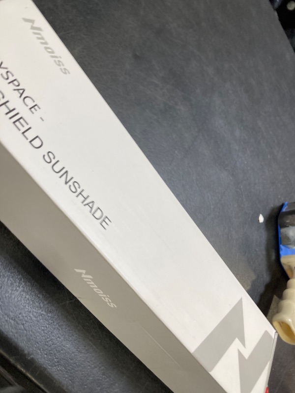 Photo 1 of [Upgraded] Nmoiss Windshield Sun Shade Umbrella - [Vinyl Coating Heat Shield] Protect Car from Sun Rays & Heat Damage Keep Cool and Protect Interior, Spring Structure Edge Medium 56" L x 31" W