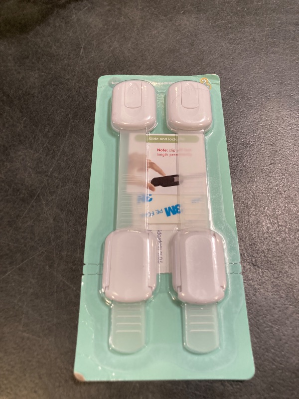 Photo 1 of Baby Proofing Child Safety Locks (2 Pack) by Skyla Homes - The Safest, Quickest and Easiest 3M Adhesive Cabinet Latches, No Screws & Magnets, Multi-Purpose for Furniture, Kitchen, Ovens, Toilet Seats