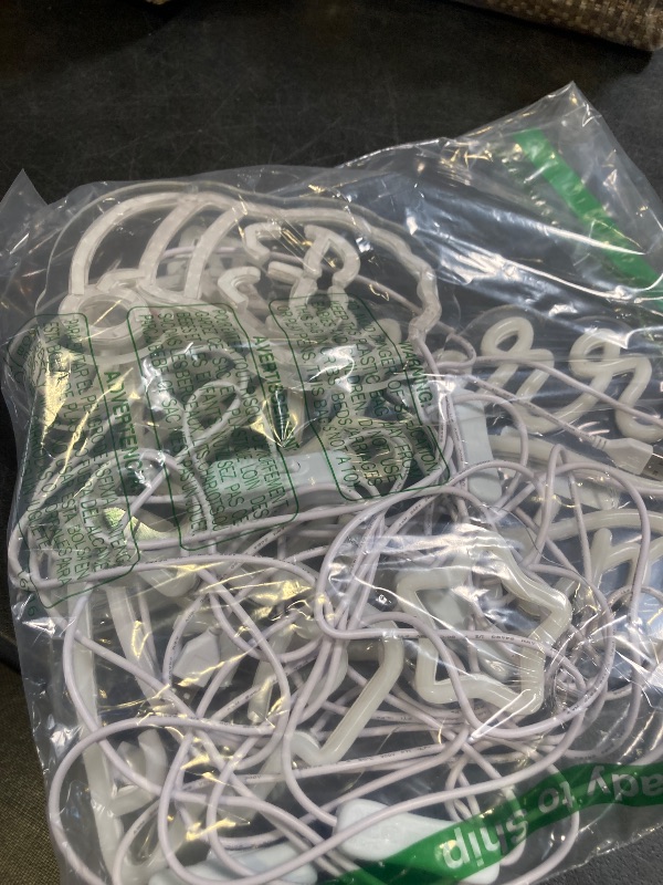 Photo 1 of 5 Pcs Christmas Neon Sign Merry Christmas Santa Claus Bells Xmas Tree LED Lights Winter Neon Lights USB Window Wall Bar Living Room Decor for Winter Xmas Party Holiday Night Bedroom Gifts