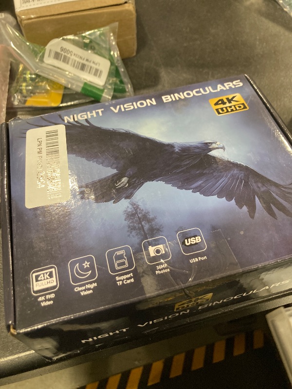 Photo 1 of HEXEUM Night Vision Goggles, 4K Night Vision Binoculars for Adults with 5000mAh Battery, 3" HD Screen & 32GB Card for Hunting, Wildlife Observation, Security