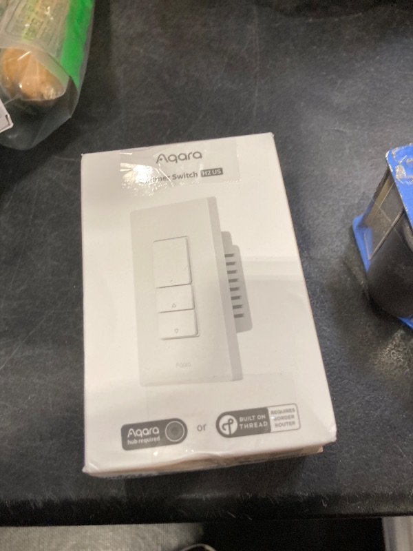 Photo 1 of Aaqara Smart Dimmer Switch H2,2-in-1 Neutral,Thread/Zigbee Support,Silent On/Off Dimmer Light Switch for Incandescent,Halogen,Dimmable LED,ELV,and CFL