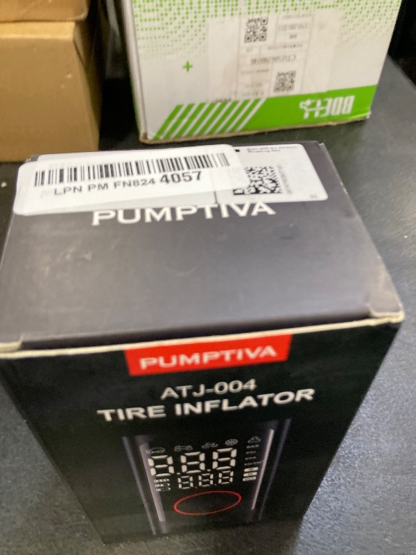 Photo 1 of Tire Inflator Portable Air Compressor, 150PSI Cordless Air Pump for Car Tires, Bike Tire Pump with Pressure Gauge, Auto Shut Off, LED Light for Car Motorcycle Bicycle