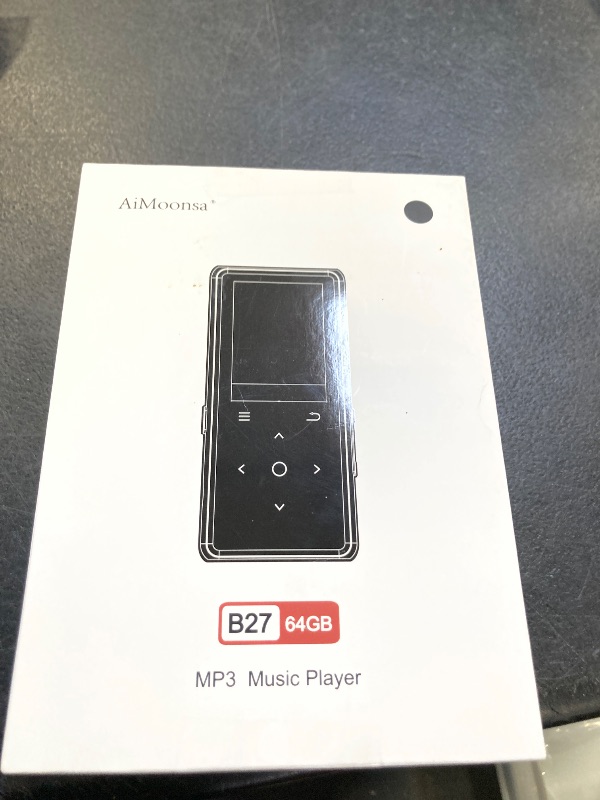 Photo 1 of 64GB MP3 Player with Bluetooth 5.2, AiMoonsa Music Player with Built-in HD Speaker, FM Radio, Voice Recorder, HiFi Sound, E-Book, Earphones Included