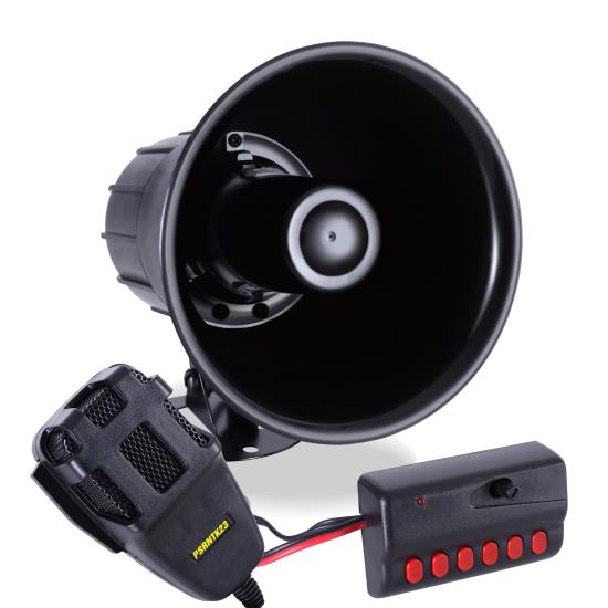 Photo 1 of 
Siren Horn Speaker System with Handheld PA Microphone