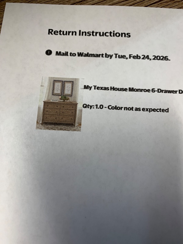 Photo 1 of ***BOX 1 OF 2** OAK FINISH*** STOCK PHOTO FOR REFERENCE ONLY *** Wooden Dresser for Bedroom, 6 Drawers Chest of Drawers, 59" Wide Modern Dresser Closet Storage Organizer for Living Room Hallway