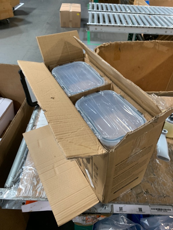 Photo 1 of [8-Pack,30 oz]Glass Meal Prep Containers,Glass Food Storage Containers,Airtight lunch Containers with Lids, Microwave, Oven, Freezer and Dishwasher