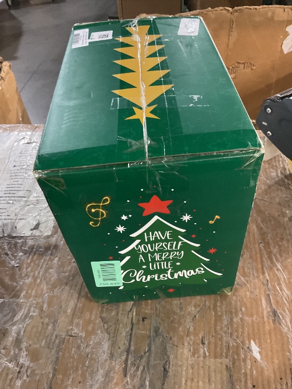 Photo 1 of ?Patent Pending? Musical Rotating Christmas Tree Stand, UL Certified Up to 9ft 120 lb Artificial Christmas Tree with Speaker, Spinning Stand with Remote, Fit for 1.25-2" in Tree Poles - 800W