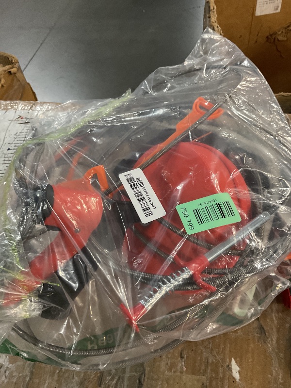 Photo 1 of ?New?50 FT Double Mode Drain Snake Tools, 11-in-1 Drain Auger for Sink and Drain Unblocking, Plumbing Snake for Kitchen, Bathrom and Shower Sink, Snake for Real DYIs (Red)