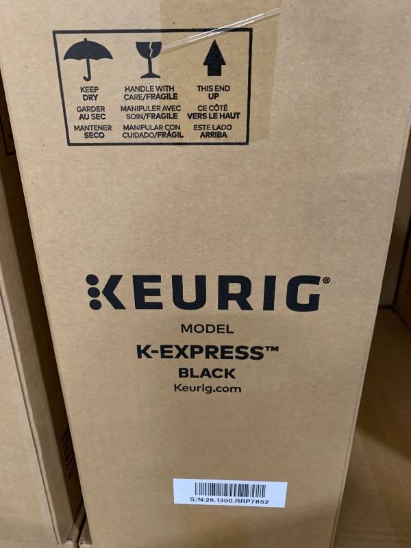 Photo 1 of ***FACTORY SEALED***
Keurig K-Express Single Serve K-Cup Pod Coffee Maker, 3 Brew Sizes, Strong Button Feature, 42oz Removable Reservoir, Black