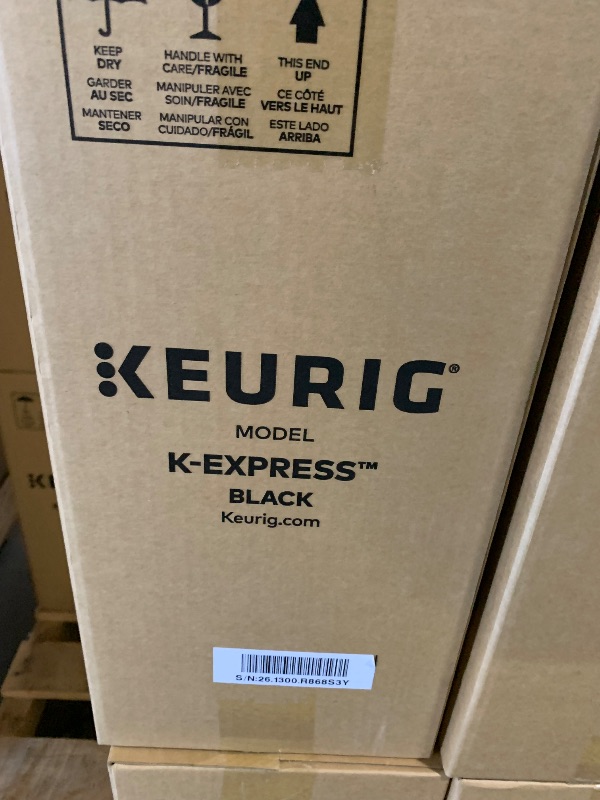 Photo 1 of ***FACTORY SEALED***
Keurig K-Express Single Serve K-Cup Pod Coffee Maker, 3 Brew Sizes, Strong Button Feature, 42oz Removable Reservoir, Black
