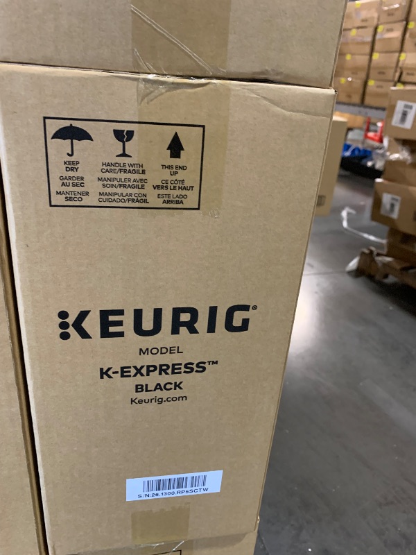 Photo 1 of ***FACTORY SEALED***
Keurig K-Express Single Serve K-Cup Pod Coffee Maker, 3 Brew Sizes, Strong Button Feature, 42oz Removable Reservoir, Black