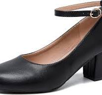 Photo 1 of ***STOCK PHOTO FOR REFERENCE ONLY***
Davena Women Low Chunky Block Heel Pumps Elegant Round-Toe Knitted Pumps Stylish Slip-On Heels for Business size 8