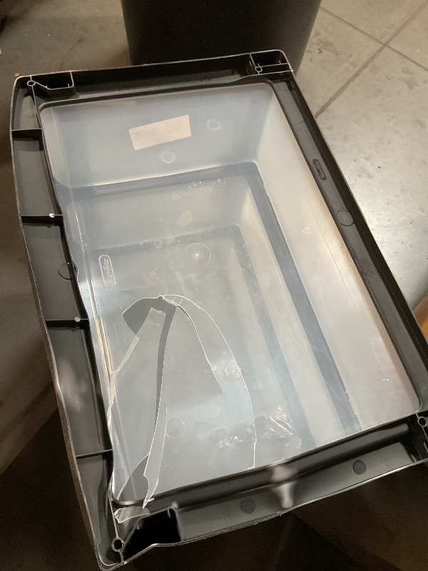 Photo 1 of ***BOTTOM PLASTIC DRAWER BROKEN - MISSING WHEELS***
3 Drawer Wide Cart Black Storage Plastic