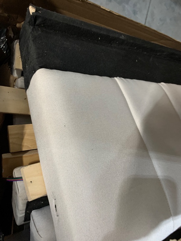 Photo 1 of (truck/trailer pick up only)
SHA CERLIN King Size Lift Up Storage Bed/Velvet Upholstered/Modern Wingback Headboard/Upholstered Platform Bed Frame/Hydraulic Storage/No Box Spring Needed/White